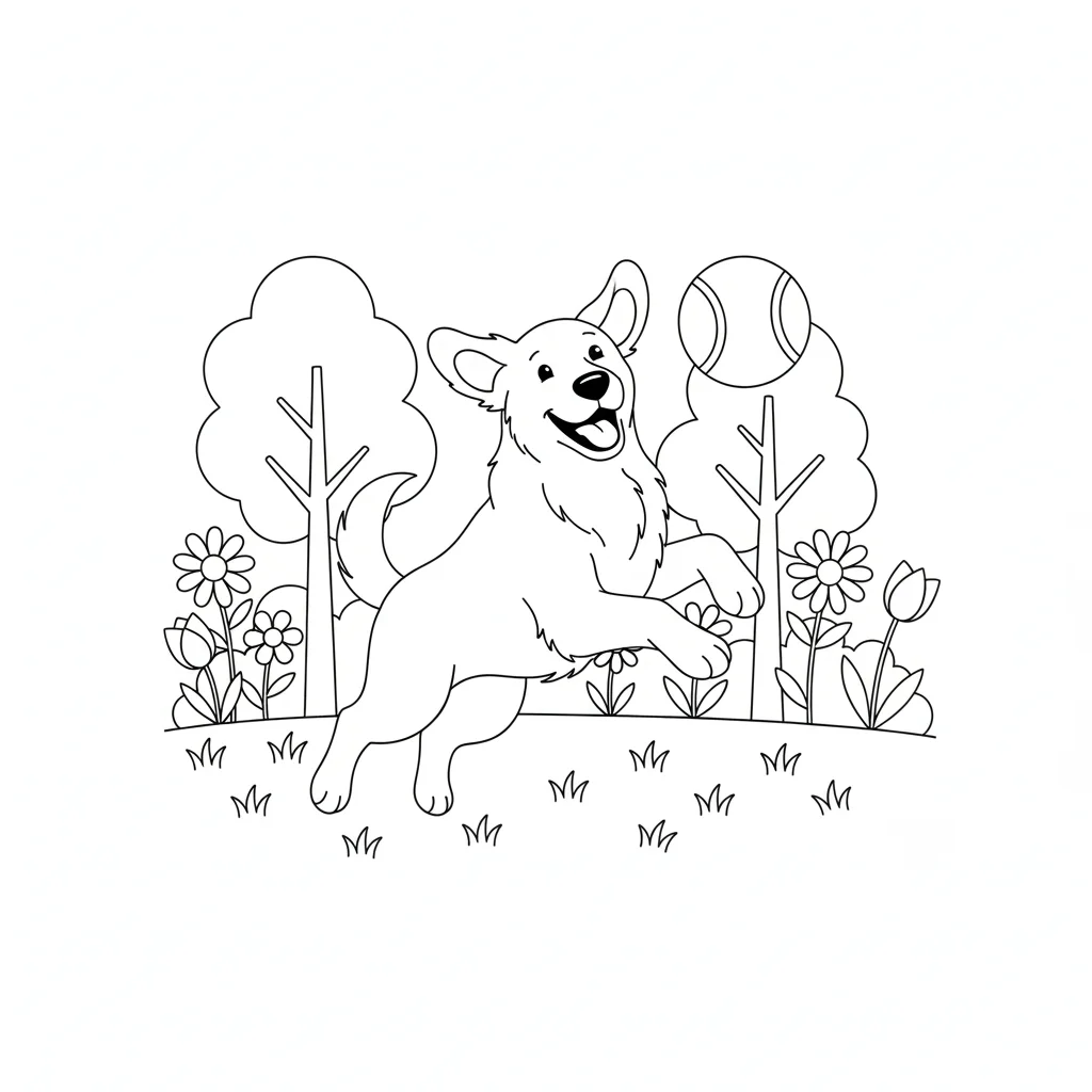 Mascota en el parque